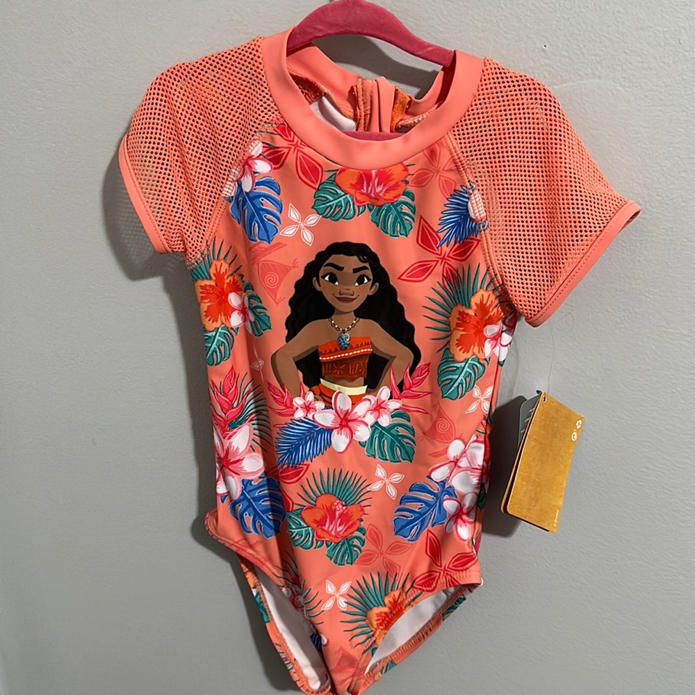 NWT Disney Moana bathing suit size 5/6